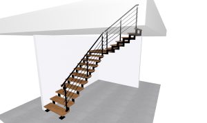 schody na profilu stalowym projekt